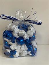 Chokoladekugler Blå/Hvid 1 kg